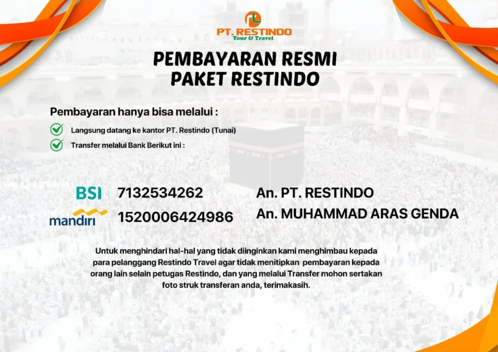 pembayaran resmi Restindo